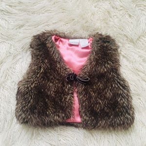 Faux fur vest